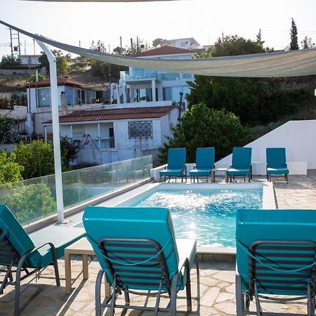 Villa Luna Private Heated Hydro Pool Bbq Beach 4Min Agia Marina Mikrolimanou Exterior photo