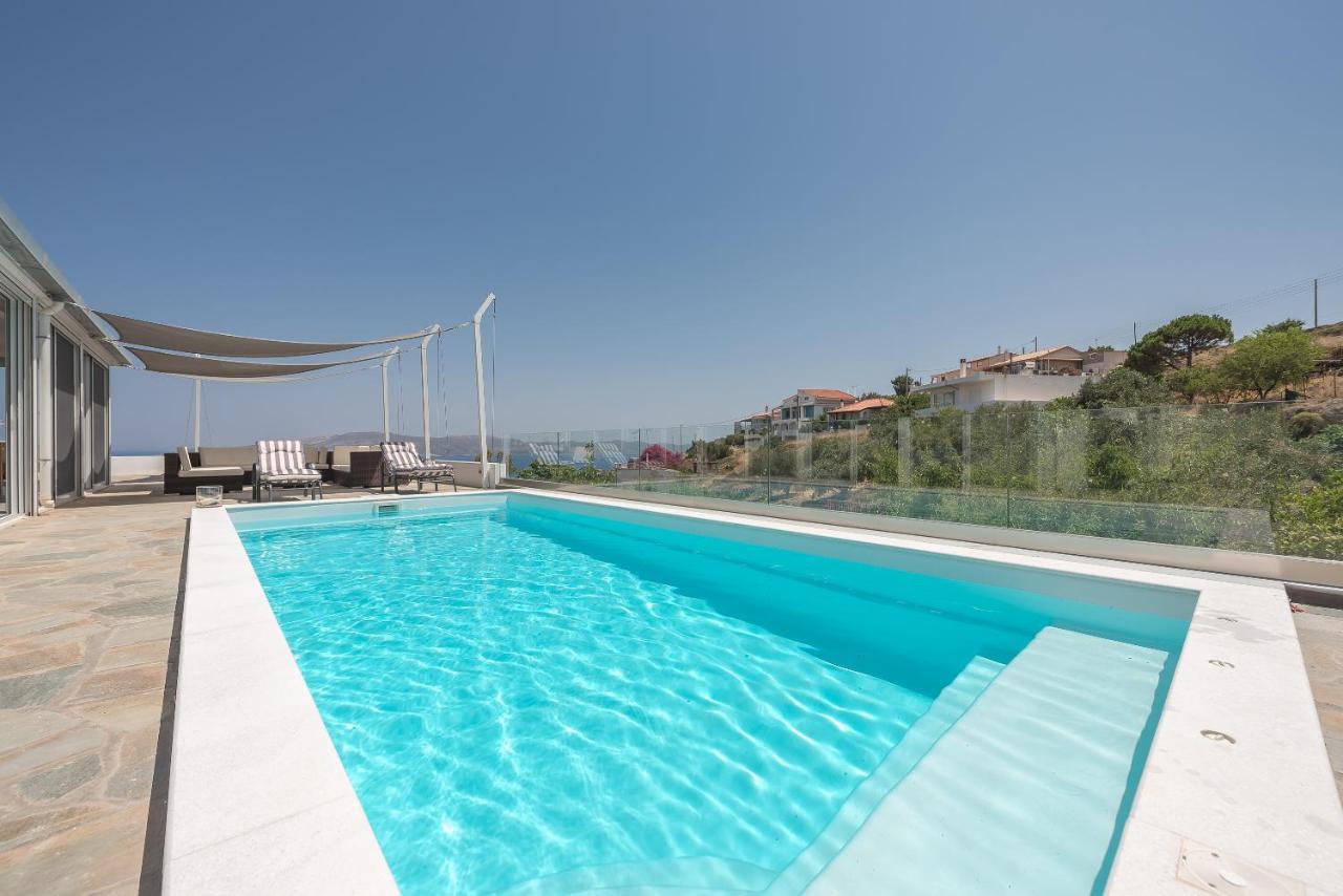 Villa Luna Private Heated Hydro Pool Bbq Beach 4Min Agia Marina Mikrolimanou Exterior photo