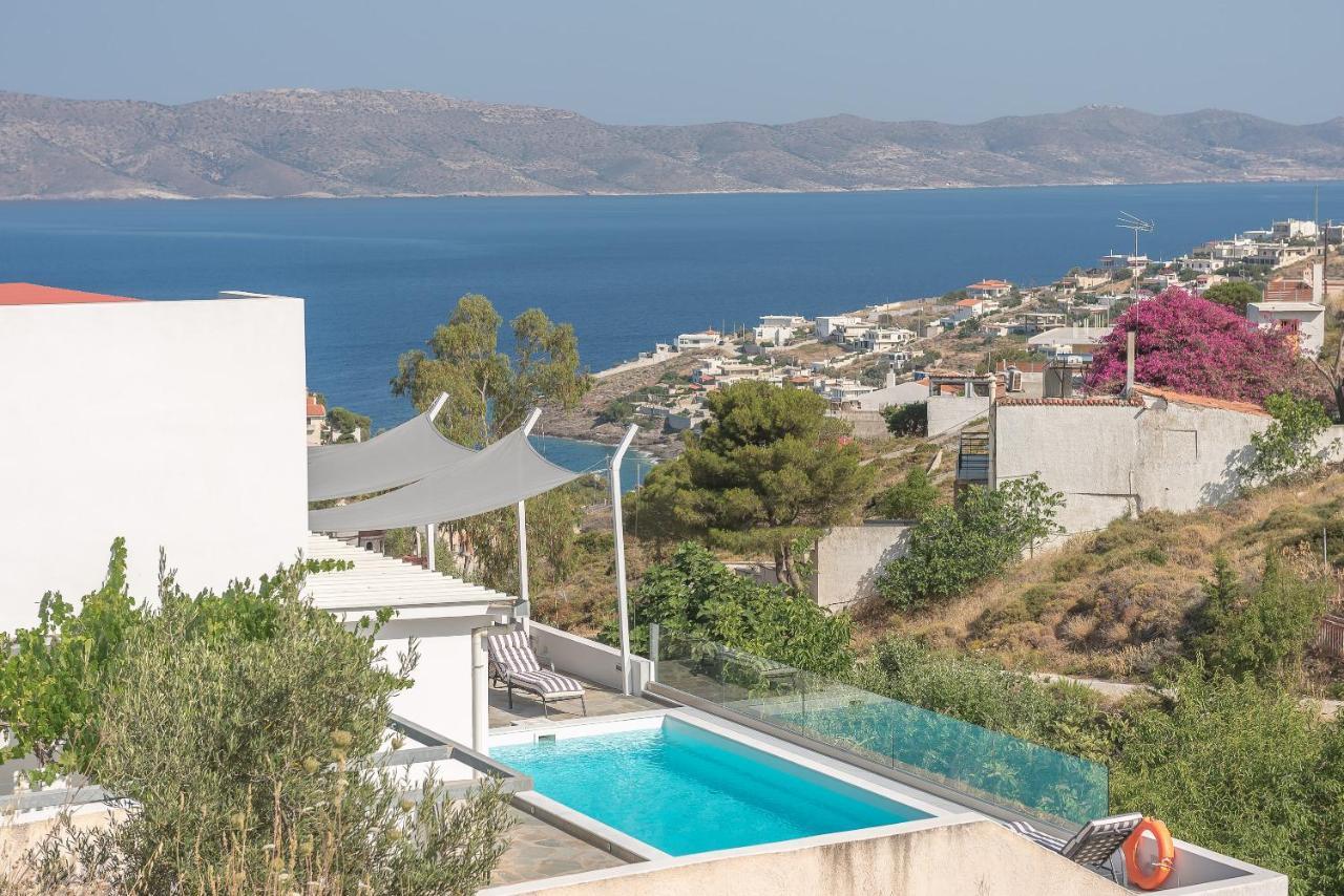 Villa Luna Private Heated Hydro Pool Bbq Beach 4Min Agia Marina Mikrolimanou Exterior photo