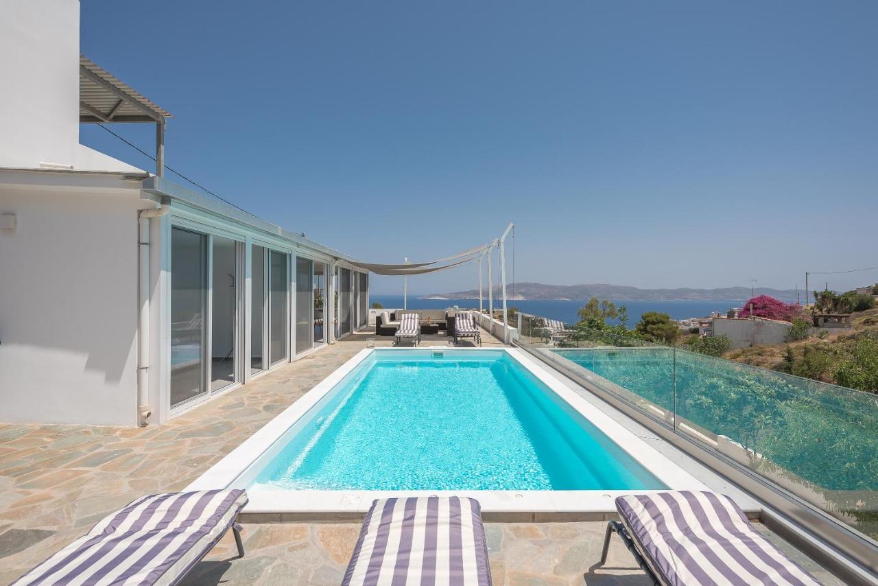 Villa Luna Private Heated Hydro Pool Bbq Beach 4Min Agia Marina Mikrolimanou Exterior photo
